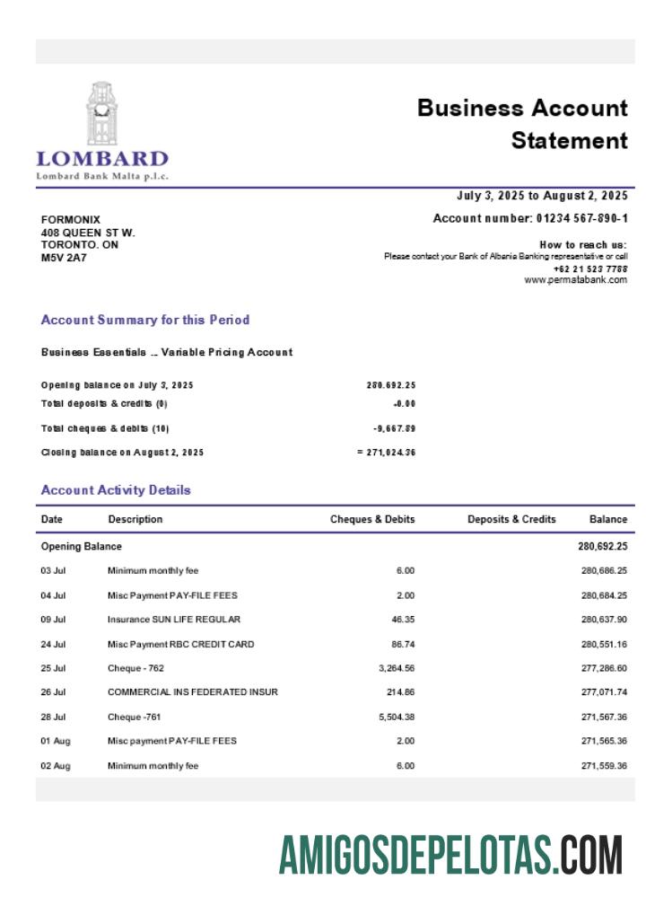 Realista Lombard Firm modelo de extrato de conta Word e PDF (1)